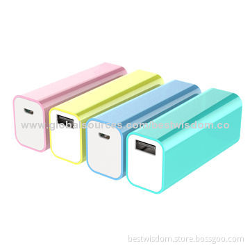 2,200mAh Power Banks with Various Colors Available, 5V DC/1A Output